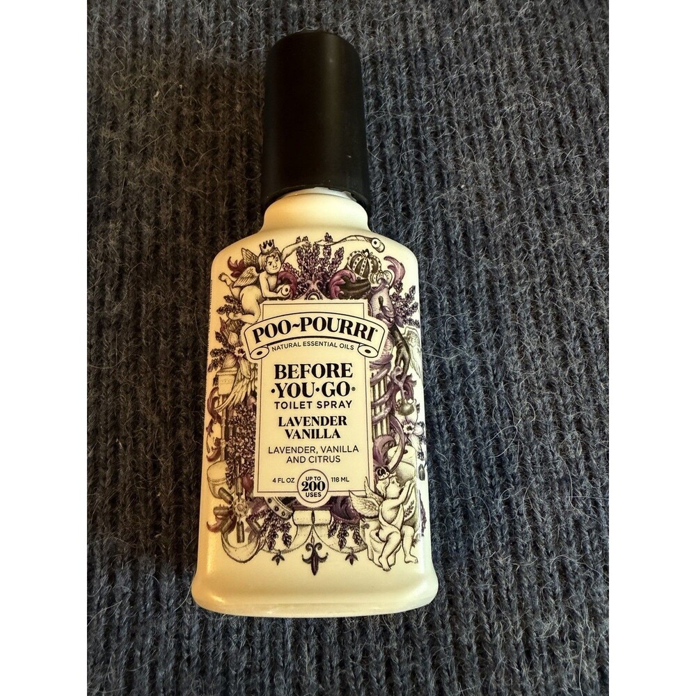 Poo-Pourri Before-You-Go Toilet Spray Lavender  Vanilla 4 Fl Oz Up To 200 Uses